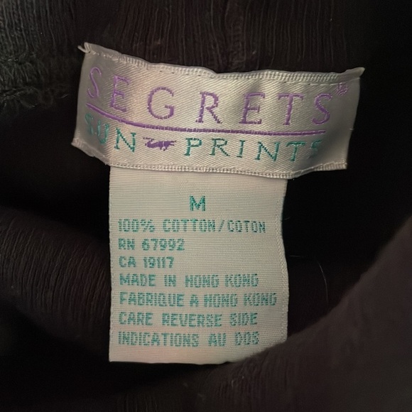 Vintage Segrets Sun Prints Women’s Long Sleeve Cowl Neck Sweater Size M - Picture 3 of 4